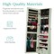 Best Choice Products Jewelry Armoire Cabinet, Full Length Mirror w/ Velvet Storage Interior, Lock